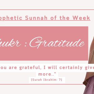 Sunnah of the Week (3) – Gratitude (Shukr)